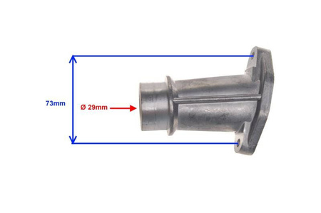 Króciec gaźnika MZ250/251 do gaźnika Bing