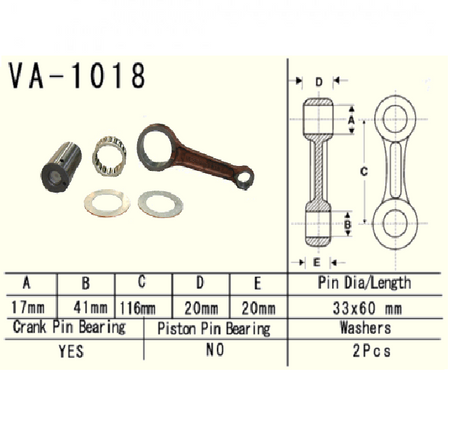 Vesrah - Korbowód Honda Trx350fm 00-06r.