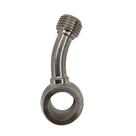 Końcówka przewodu hamulcowego średnica 10mm (30° w bok ) hom. Stal nierdzewna