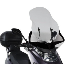 Szyba kymco dink 50-125-200 i (06-16) 67 x 58 cm przezroczysta - potrzebne mocowanie d292kitk - drobne rysy szyby i odcienie na czarnej powierzchni od środka