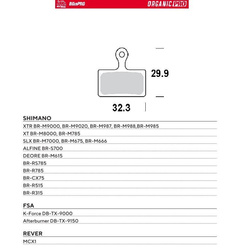 Moto-master bike pro klocki hamulcowe rowerowe organiczne pro