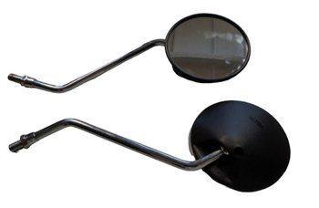 Lusterko uniwersalne z homologacją  (m10/1,25) gwint prawy, kolor czarny/srebrny  (komplet 2 szt)