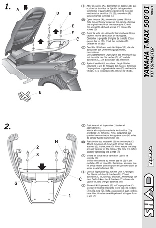 Stelaż kufra tylnego Shad do Yamaha T-Max XP 500