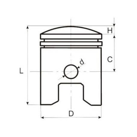 Tłok do ATV Bashan 250 69,00 mm