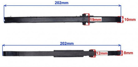 Ślizg łańcuszka rozrządu Prowadnica skuter 4T Gy6