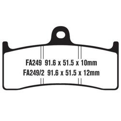 KLOCKI HAMULCOWE MOTOCYKLOWE EBC FA249