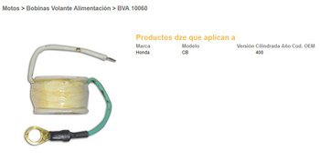 Dze cewka honda cb 400