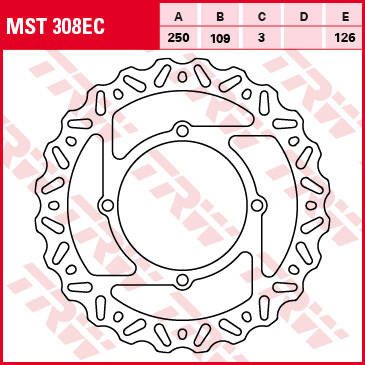 Tarcza hamulcowa przód kawasaki kx 250 06-14, kx / klx 450 04-14 (promocja)