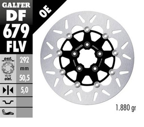 TARCZA HAMULCOWA PRZÓD HARLEY-DAVIDSON (292X50,5X5) PŁYWAJĄCA (PATRZ OPIS)
