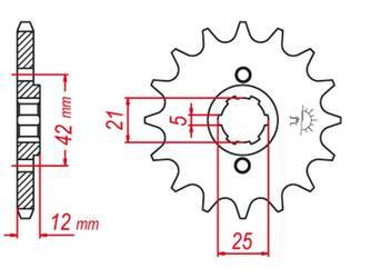 Zębatka przednia 571 16 yamaha xj600 '83-'90 (jtf571.16)