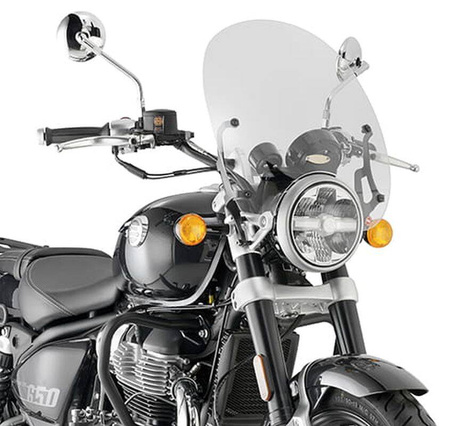 Szyba Royal Enfield Super Meteor 650 '23, 38 X 42 Cm Przezroczysta - Potrzebne Mocowanie A9058ak