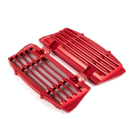 OSŁONY CHŁODNICY (KOMPLET) AIR FORCE GASGAS '21-'23, HUSQVARNA '17-'23, KTM '17-'23 KOLOR CZERWONY (PATRZ OPIS TOWARU)