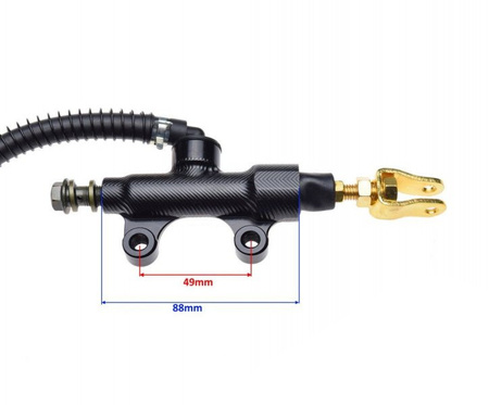 Pompa hamulca tylnego do quada ATV uniwersalna CNC czarna ze zbiornikiem