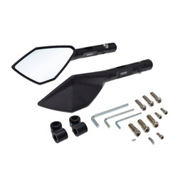 Lusterka motocyklowe Hebe M10 M8 CNC czarne