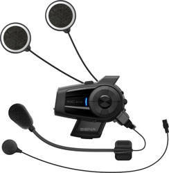 Interkom motocyklowy 10c-evo bluetooth 4.1 do 1600m z kamerą ultra hd 4k i uniwersalnym zestawem mikrofonów ( bez radia ) ( 1 zestaw ) (el) - zastepuje 10c-evo-01 oraz 10c-pro-01