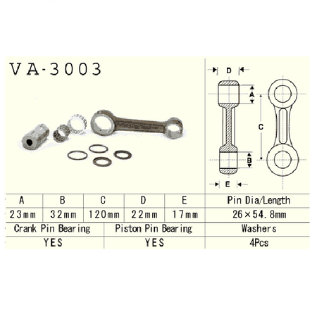 Vesrah - Korbowód Suzuki Lt250r Quadracer