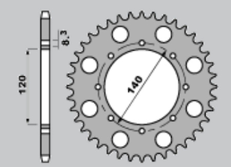 Zębatka przednia 511 14 kawasaki klr 650 / klx 650 (jtf509.14)