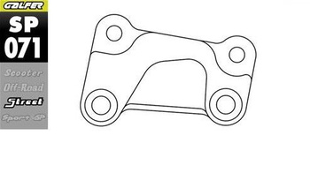 ADAPTER TARCZY HAMULCOWEJ 330MM HARLEY DAVIDSON PRAWA STRONA (HD RIGHT SIDE)