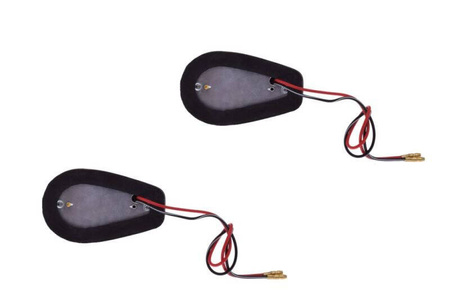 Kierunkowskaz para ciemny klosz czarny owiewka