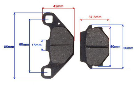 Klocki Hamulcowe ATV250 Shineray Powietrze Tył