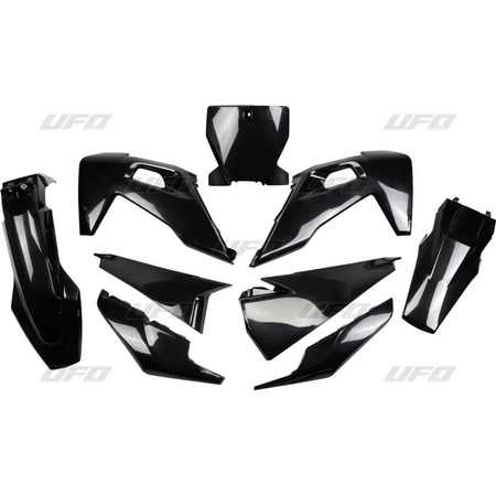 Komplet plastików husqvarna tc 125-250, fc 250-350-450 '19 kolor czarny (hu622e001)