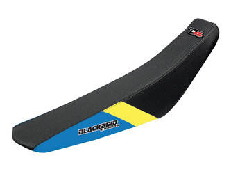 Pokrowiec/poszycie na siedzenie husaberg fe '00-'08 dream 4, kolor czarny/niebieski/żółty