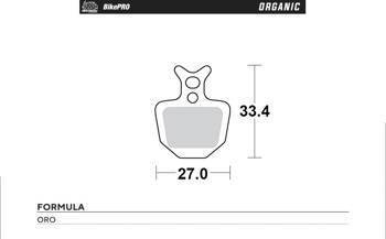 Moto-master bike pro klocki hamulcowe rowerowe organiczne
