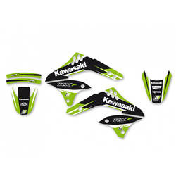 Komplet naklejek (oklein) kawasaki kxf 450 '06-'08, dream 4 kolor zielony/czarny