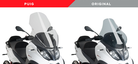 Szyba Tutystyczna V-Tech Line Puig Do Piaggio Mp3 350 18-22 Przezroczysta