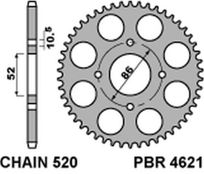 Zębatka tylna 4621 30 f kymco mxu/mxr50/150 (02-13) (jtr1071.30) (łańc. 520)