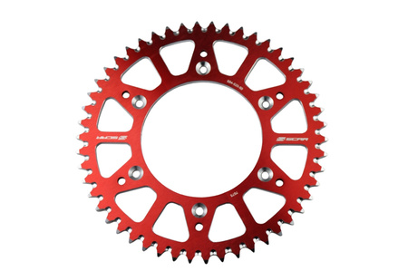 Racing Zębatka Tylna Aluminiowa 21050 Honda Cr / Crf, Crf 250r '04-'24, Crd 450r '02-'24 Beta Rr '13-'24 Kolor Czerwony