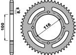 Zębatka tylna aluminiowa kolor czarny 467 53 kawasaki kx 80 '98-'00, kx 85 '01-'20, kx 100 '00-'21 (jtr461.53) (łańc. 420)