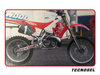 Komplet naklejek (oklein) honda cr 125 '93-'94, cr 250 '92-'94, replica team honda '92 kolor czerwony/biały