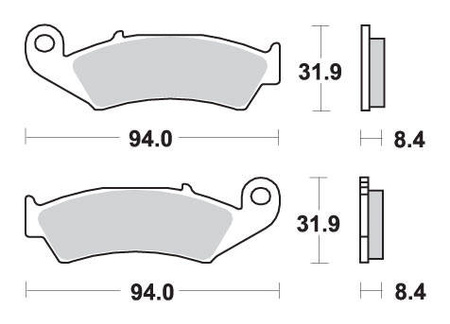 Klocki hamulcowe kh143 street excel/racing ng sinter kolor złoty