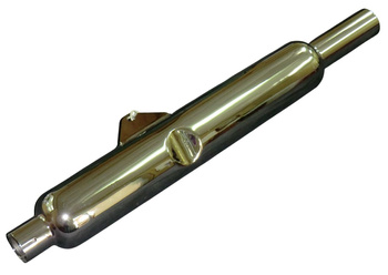 KOŃCÓWKA WYDECHU / TŁUMIK CHROMOWANY BSA A7 / A10 '54-'57 PRAWY (WERSJE Z WAHACZEM) (REPLIKA ORYGINAŁU)
