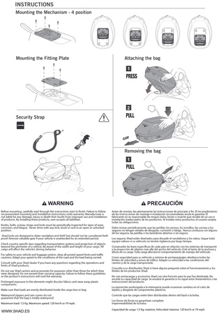 Torba na zbiornik Shad E16P Pin System