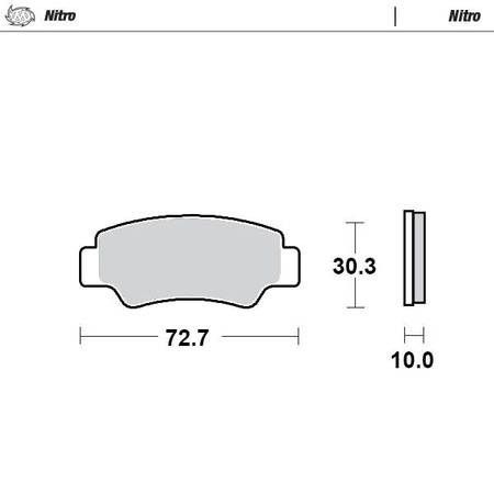 Klocki hamulcowe sinter metal enduro: 21 (nitro) tył cf moto c-force 450 / 520 / 625 / 850, z-force 550 / 800 / 1000 (patrz opis towaru)