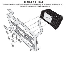 mocowanie skrzynki narzędziowej ks250 do stelaży kl1156, kl1158