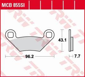 Klocki hamulcowe kh475 sinter offroad polaris sportsman 500 08-, sportsman 850 15-, forest / scrambler 1000 15-, przód/tył