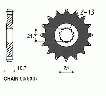 Zebatka Napedowa Sunstar Sunf519-17