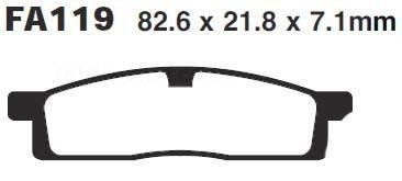 Klocki hamulcowe Yamaha YZ 85 Yamaha TT-R 125