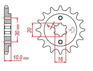 Zębatka przednia 720 14 cagiva 125 mito, freccia, raptor,planet,k7,blues custom,n90,n1 (jtf711.14)