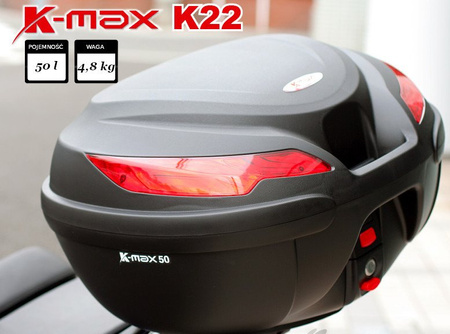 Kufer centralny do motocykla 50L K-Max czarny