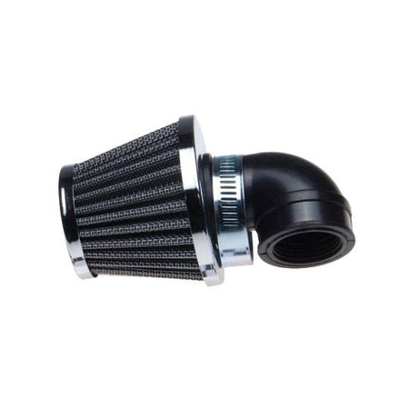Filtr powietrza 38 mm stożkowy 90' chrom
