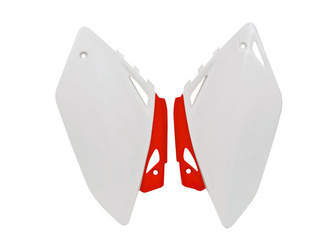 Boczki tylne honda crf 450r '07-'08 kolor biały czerwony (oem) (ficrfbnrs07) (ho04616w)
