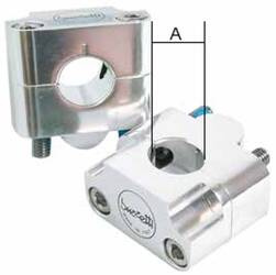 Mocowanie/podwyżki kierownicy (28,6mm) kolor srebrny