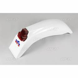 Błotnik tył UFO Vintage z lampą do crossenduro (50/80/125ccm) 75-79 Villa SM 80-81 biały