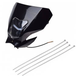 Owiewka przednia z reflektorem LED czarna