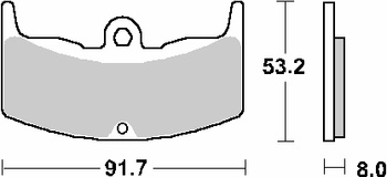 Klocki hamulcowe kh80 street ceramic kolor czarny