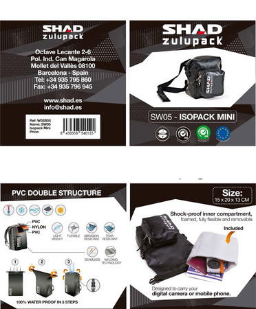 Torba mała wodoszczelna Shad SW05 5 l biała